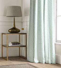 Leaf Trail Fabric by Warner House Teal