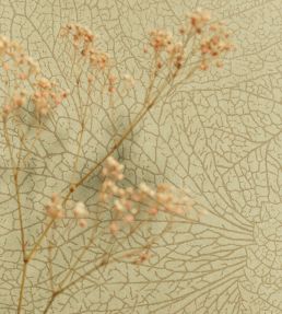 Leaf Vein Wallpaper by Eijffinger Yellow/Ochre