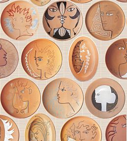 Poteries Wallpaper by Lelievre Terre Cuite