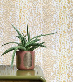 Leopard Wallpaper by Parker & Jules Ice Navy
