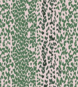 Leopard Wallpaper by Parker & Jules Emerald Rose