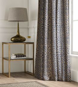 Leopard Fabric by Warner House Indigo