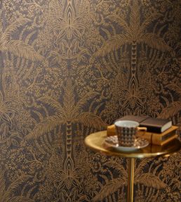 Leopardo Wallpaper by Clarke & Clarke Gold/Ivory