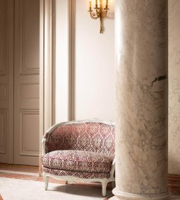 Les Grenades Fabric by Lelievre Grenat