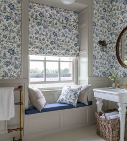 Les Pecheurs Fabric by Warner House China Blue