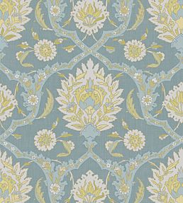 Damascus Fabric by Lewis & Wood Verdigris