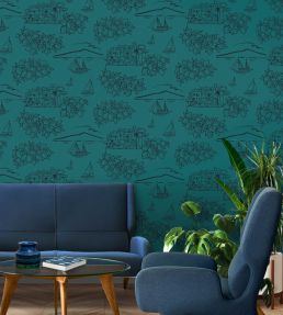 Limoneto Wallpaper by Mini Moderns Lido