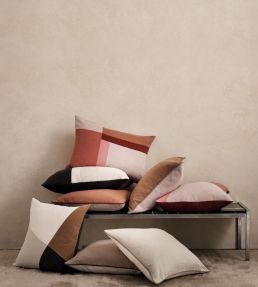 Linara Patchwork Cushion 50 x 50cm by Romo Russet