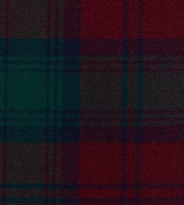 Lindsay Mod Fabric by The Isle Mill Green/Red
