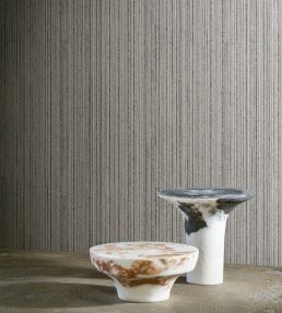 Linea Wallpaper by Arte Rocky Grey