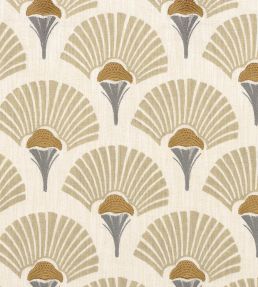 Linefolia Fabric by Casamance Beige
