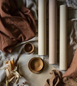 Linen Wallpaper by BorasTapeter Birch White