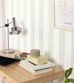 Linen Lines Wallpaper by Caselio Kaki