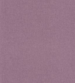 Linen Uni Wallpaper by Caselio Aubergine