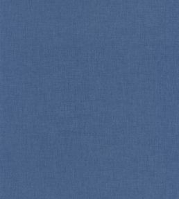 Linen Uni Wallpaper by Caselio Bleu Jean Moyen