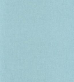 Linen Uni Wallpaper by Caselio Bleu Turquoise Clair