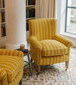 Little Weed Fabric by Christopher Farr Cloth Lemon