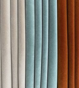 Lord Velvet Fabric by Ian Sanderson Sandstone Blue