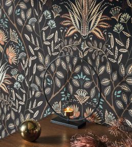Lords Wallpaper by Casadeco Noir Reglisse