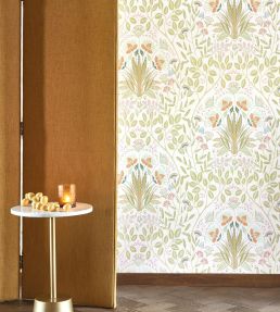 Lords Wallpaper by Casadeco Vert Amande