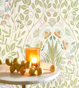 Lords Wallpaper by Casadeco Vert Amande