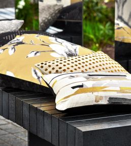 Lotus Fabric by Harlequin Ochre
