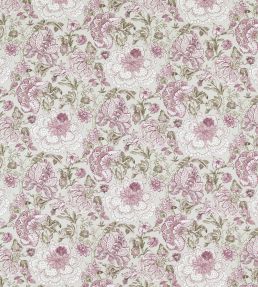 Lucienne Fabric by Clarke & Clarke Raspberry/Linen