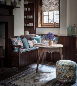 Lucienne Fabric by Clarke & Clarke Teal
