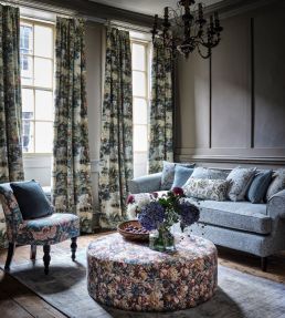 Lucienne Fabric by Clarke & Clarke Teal