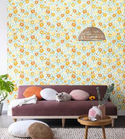 Lucky Wallpaper by Caselio Orange Juane