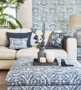 Luela Fabric by Prestigious Textiles Azure