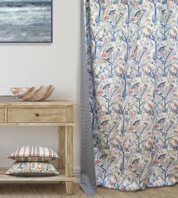 Purbeck Check Fabric by Baker Lifestyle Red/Blue