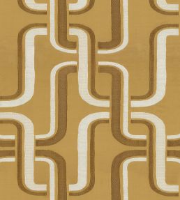 Luminescence Fabric by Casamance Moutarde
