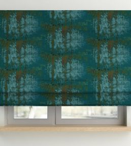 Lustre Fabric by Arley House Turquoise / Coral