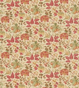 Madagascar Fabric by Sanderson Gold/Red