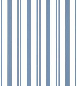 Maggie Stripe Wallpaper by Thibaut Blue