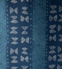 Mali Fabric by Titley and Marr Indigo & Turquoise