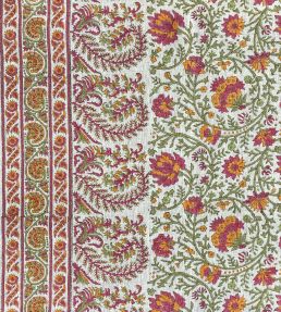 Mallow Border Fabric by Ian Sanderson Chilli