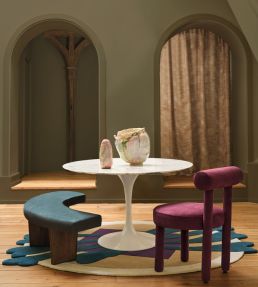 Manade Fabric by Casamance Bleu Pacifique