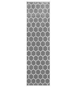 RUGDG0722-Manipur-Runner-Rugs-Silver Silver
