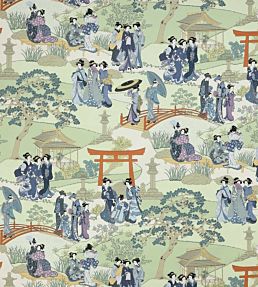Geishas Fabric by Manuel Canovas Indigo