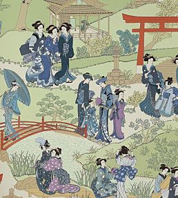 Geishas Wallpaper by Manuel Canovas Indigo