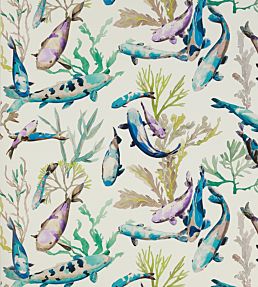 Salina Wallpaper by Manuel Canovas Turquoise