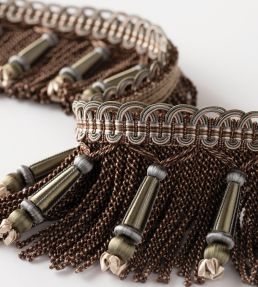 Margaux Beaded Bullion Fringe Trimming by Samuel & Sons Verdigris