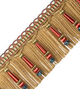 Margaux Beaded Bullion Fringe Trimming by Samuel & Sons Mandarine