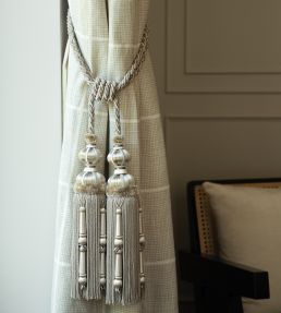 Margaux Double Tassel Tieback Trimming by Samuel & Sons Feuille D'Argent