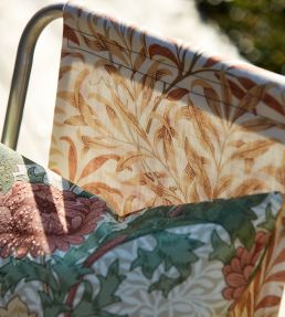 Marigold Outdoor Fabric by Morris & Co Russet