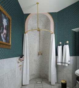 Marmaris Wallpaper by Rebel Walls Peacock