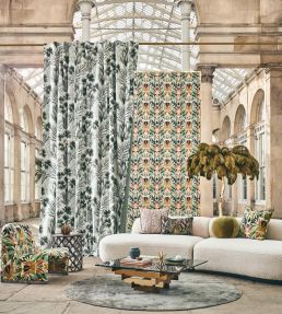 Matupi Fabric by Harlequin Amber Light / Black Earth