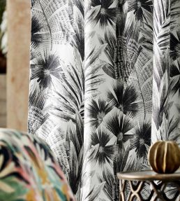 Matupi Fabric by Harlequin Amber Light / Black Earth